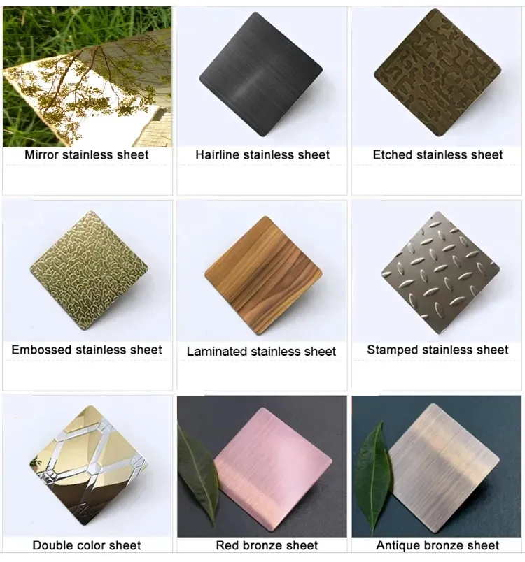 ASTM SUS316L Soğuk Haddelenmiş 304L 304 Paslanmaz &Ccedil;elik Sac Sıcak 201 Parlak 2b 4K 8K Y&uuml;zey 321 310S Kabartmalı Plaka 1