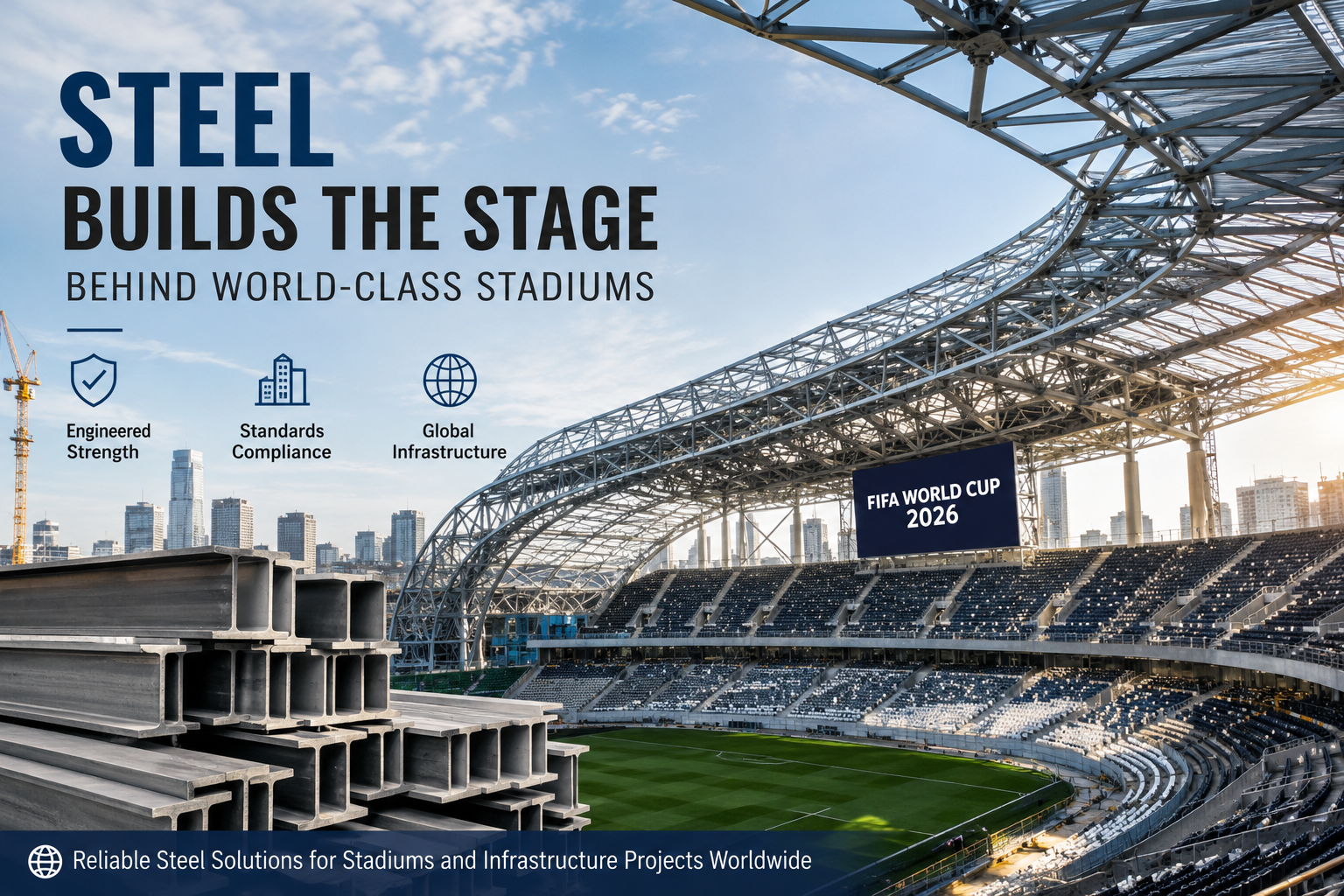 Son şirket blogları hakkında 2026 FIFA Dünya Kupası, Modern Stadyum İnşaatında Çelik Seçiminin Önemini Vurguladı