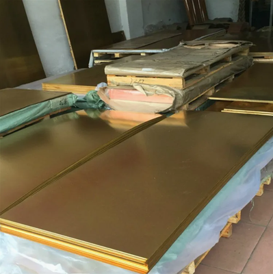 Yapı, Klima ve Endüstriyel Uygulamalar İçin Pirinç Sarı Bakır Levha ASTM JIS DIN EN Pirinç Levha